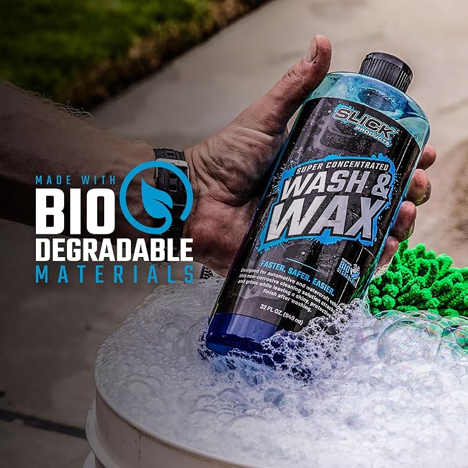 Slick Products Wash & Wax Extra Thick Foaming Cleaning Solution Motorcycle - Image 7