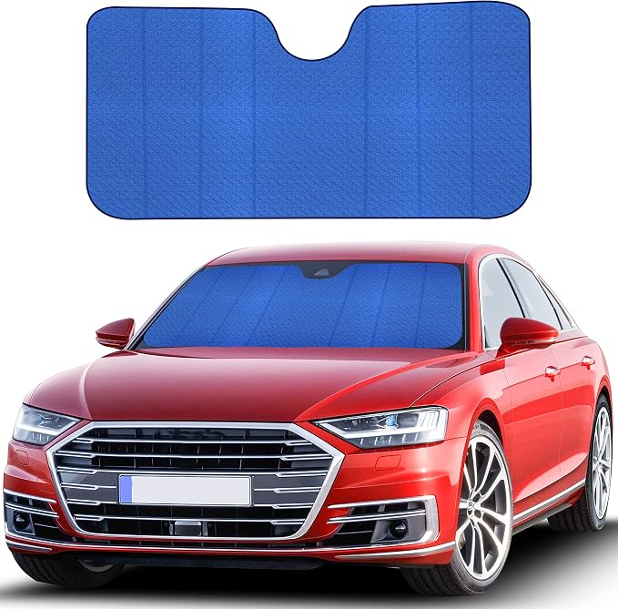 EcoNour Accordion Car Windshield Sun Shade | Reflective Car Window Shades by EcoNour