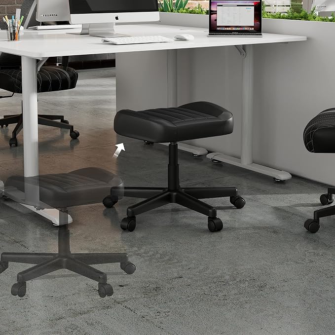 EUREKA ERGONOMIC Multi-Use Stool, Height Adjustable Swivel Rolling Stool Chair - Image 5