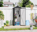 2.5x1.4 FT Outdoor Storage Shed, Small Metal Garden Shed by BNSPLY