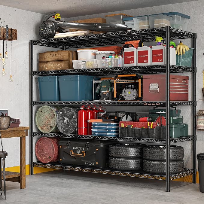REIBII 85.7"H Storage Shelves 2998LBS Metal Shelving Units - Image 6