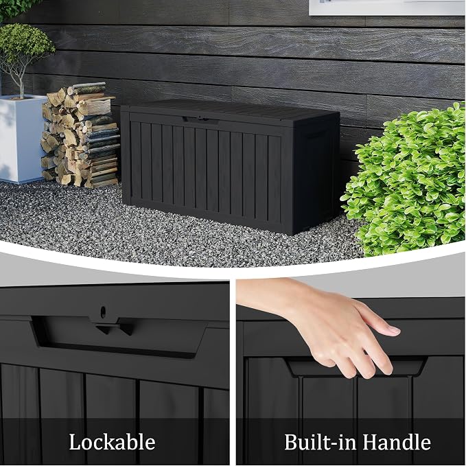 90 Gallon Lockable Resin Deck Box - Image 7