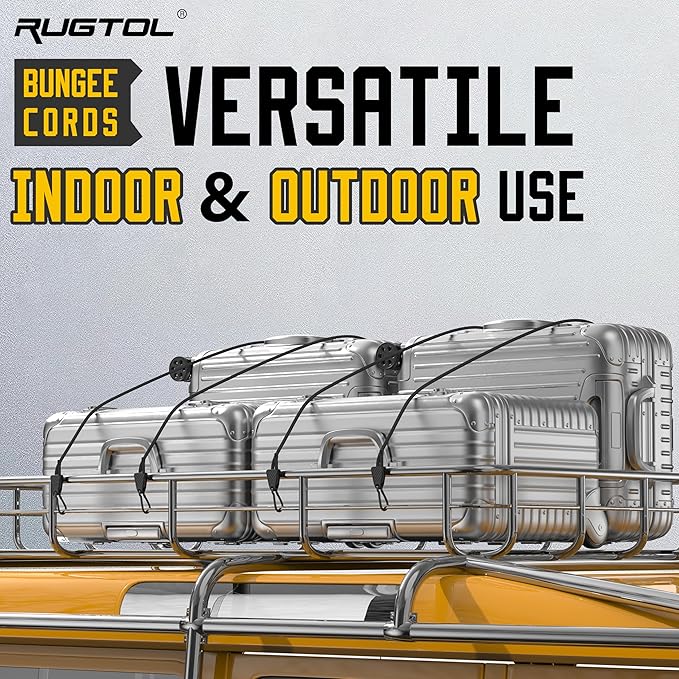 Adjustable Bungee Cords with Hooks, 6 Pack Heavy Duty Outdoor Carabiner Bungee - Image 7