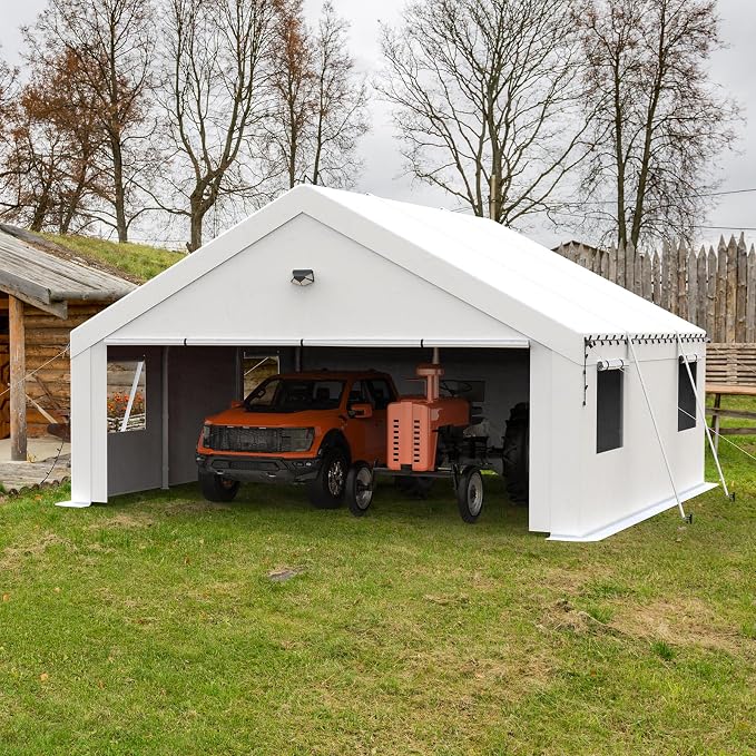 20x20 Carport, Heavy Duty Carport Canopy Garage - Image 8