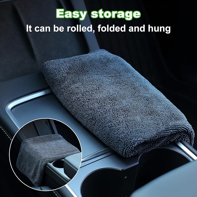 JOYMOOP Car Dry Towel, Quick Drying, Medium Size, Microfiber Cleaning Cloth - Image 8