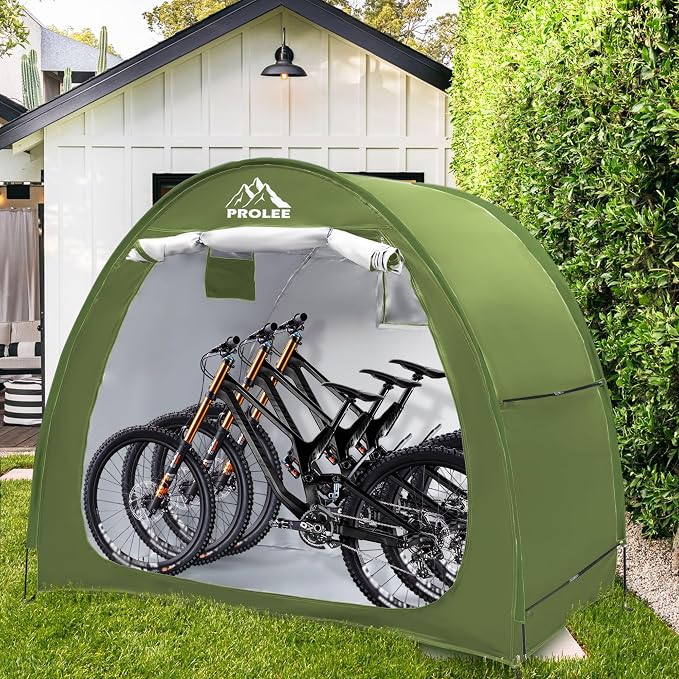 Prolee Bike Shed 6.6FT Waterproof 210D Oxford Fabric, Bike Storage - Image 6