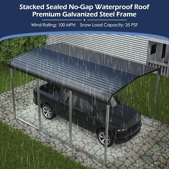 Xilingol Metal Carport, Heavy Duty Carport Canopy - Image 2