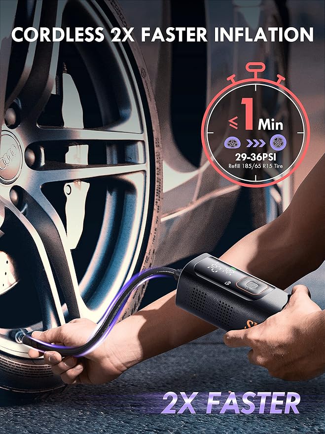 Tire Inflator Portable Air Compressor - Image 2
