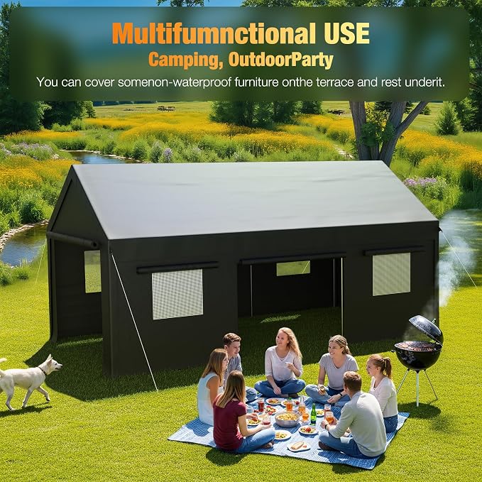 Polar Aurora Carport, 12x20 FT Heavy Duty Carport - Image 8