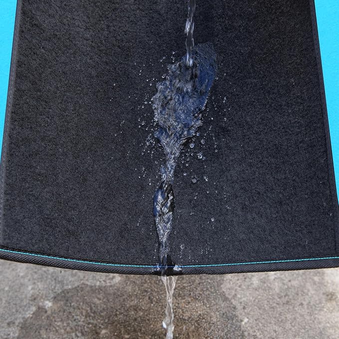 CAR PASS Waterproof Universal Fit Car Floor Mats, Faux Leather Car Carpet Mats - Image 5