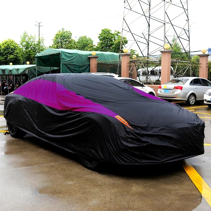 MORNYRAY Waterproof Car Cover All Weather Snowproof UV Protection Windproof - Image 8