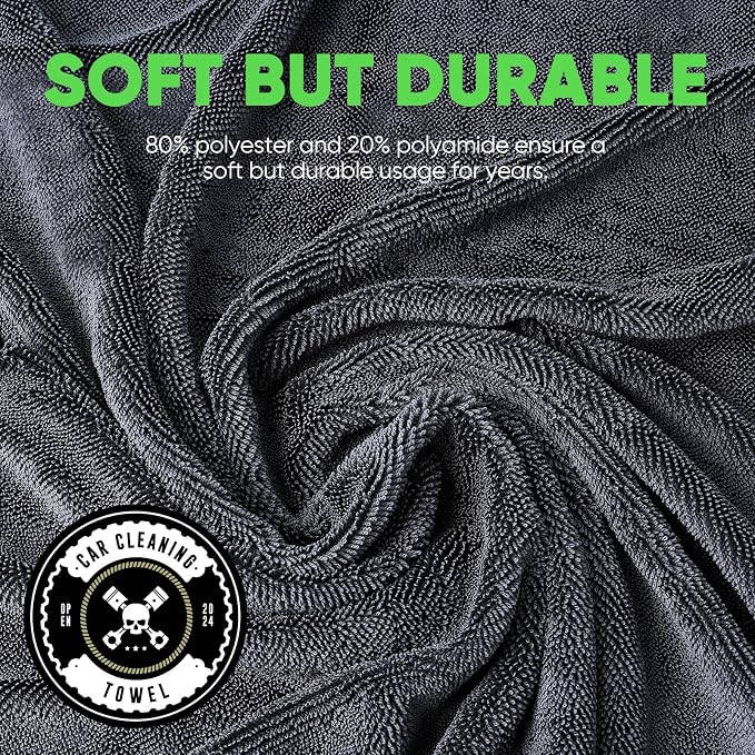 KKV 2-Pack Microfiber Towels Extra Large Ultra Absorbent Drying Towel - Image 5