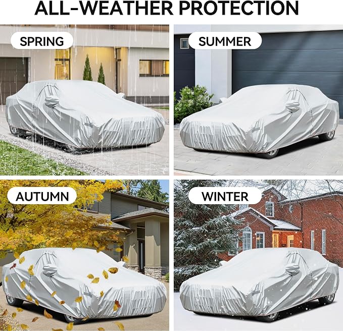 Car Cover Compatible with Dodge Charger 2006-2024/Honda Accord 2001-2024 - Image 3