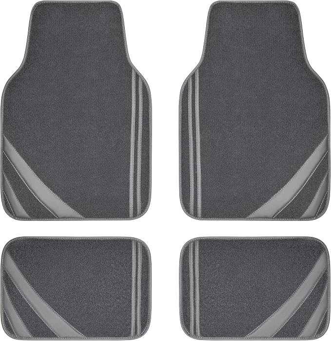 CAR PASS Car Floor Mats, Edge Leather Waterproof Car Mats by CARPASS