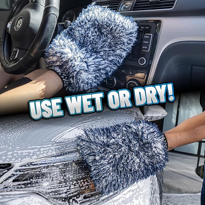 Chemical Guys, The Dually, Dual-Fiber, Wet-Dry Use, Microfiber Wash Mitt - Image 2