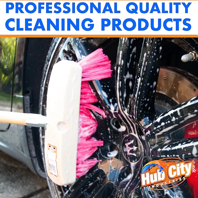 Hub City Industry 10- inch Car Wash Brush, Soft Nylon Bristle, car Accessories - Image 5