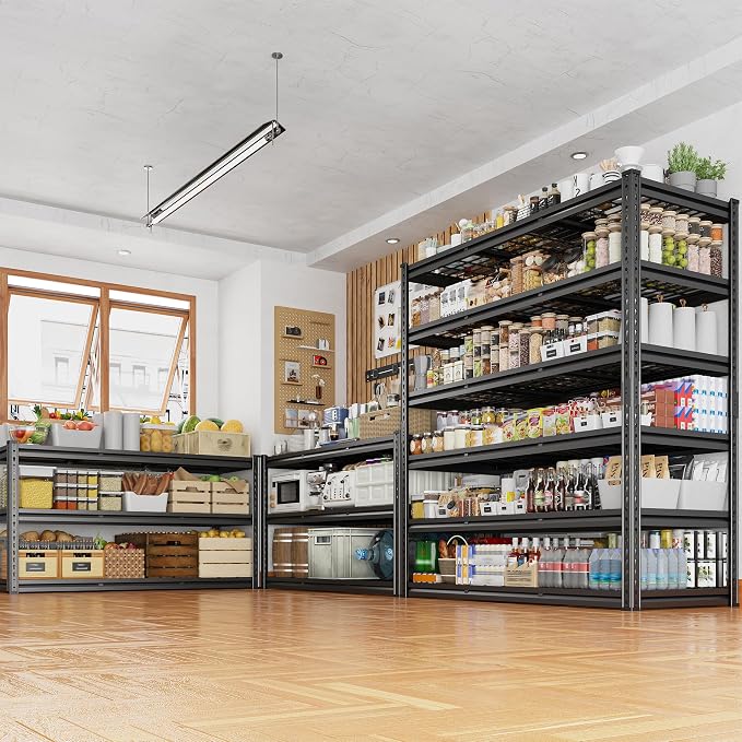 REIBII 3600LBS Garage Shelving 48" W Storage Shelves 6 Tier Garage Shelving - Image 8