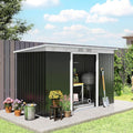 Outsunny 9' x 4' Outdoor Storage Shed, Metal Garden Tool House by Outsunny