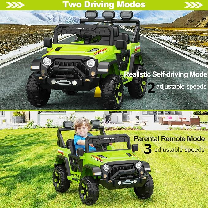 Kids Electric Vehicle, 12V Battery Powered Ride On Car - Image 3