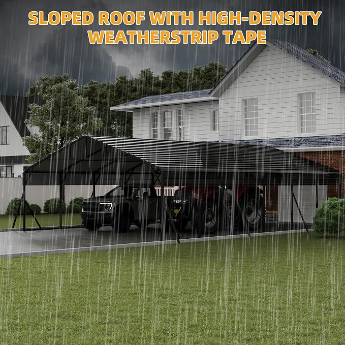 20' x 30' Heavy Duty Metal Carport - Image 7