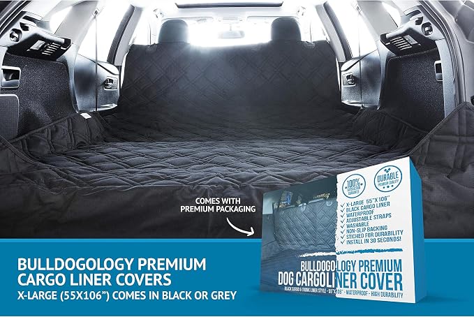 Bulldogology SUV Cargo Liner for Dogs 55"x106" Heavy Duty Pet Trunk Cargo Cover - Image 7