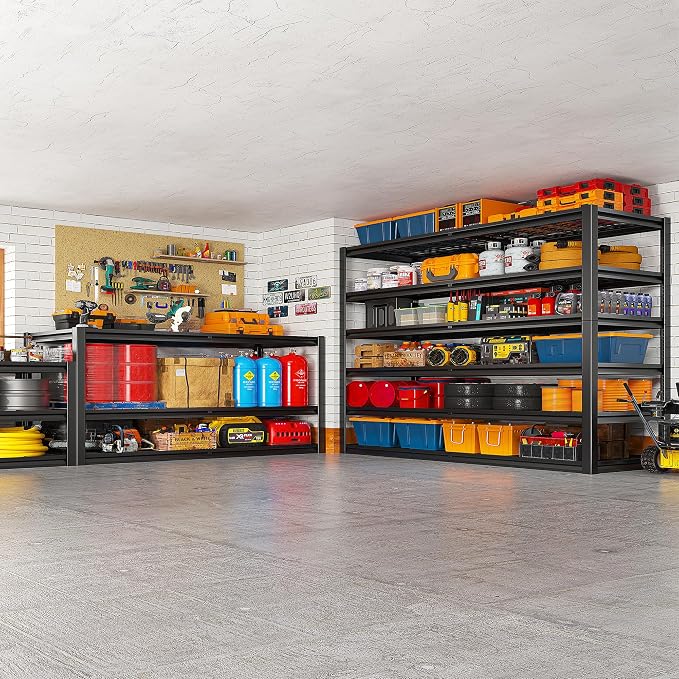 REIBII 3500LBS Garage Shelving, Adjustable Storage Shelves Heavy Duty, 6 Tier - Image 8