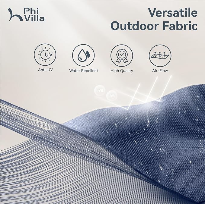 PHI VILLA 15ft Large Patio Umbrellas - Image 7