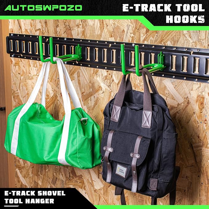 2-Pack E-Track Heavy Duty Shovel/Tool Hanger, E Track Hooks - Image 6