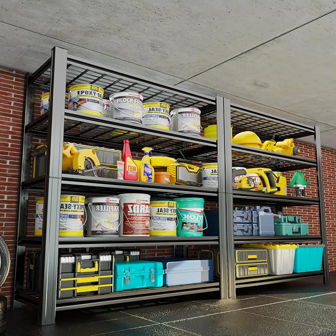 Garage Shelving, Heavy Duty 5-Tier Wire Shelving Unit - Image 2