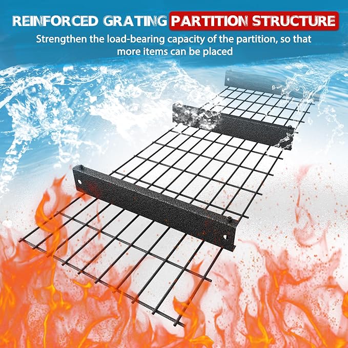 MUPATER 4-Tier Garage Shelving, 9000 LBS Heavy Duty Metal Storage Shelves - Image 8