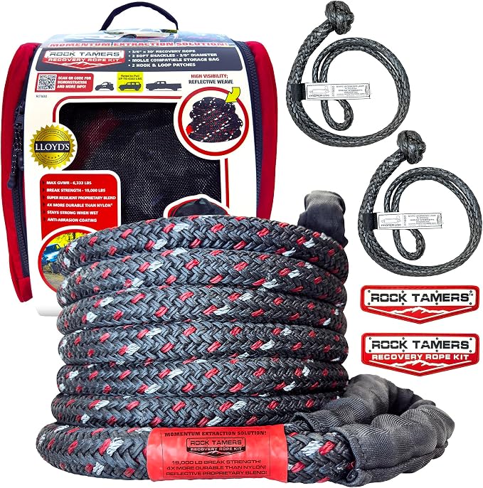 Rock Tamers Kinetic Recovery Rope Kit - Image 7