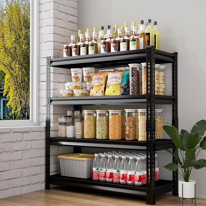 48" W Garage Shelving Heavy Duty，2000LBS Loads Adjustable Garage Storage Shelves - Image 8