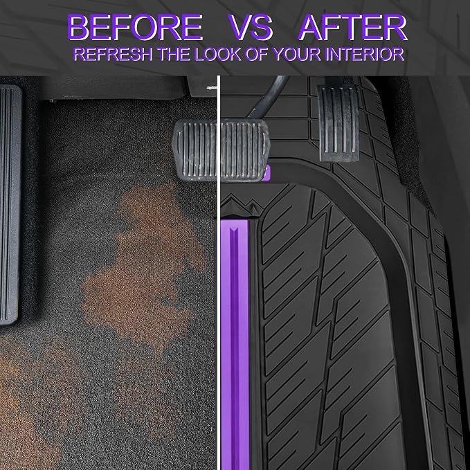 CAR PASS Tire Tread DeepDish Rubber Floor Mats - Image 6