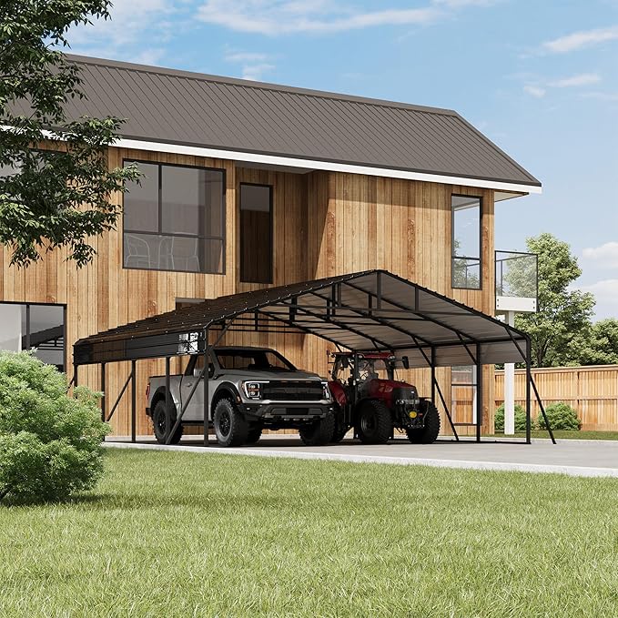 20' x 20' Heavy Duty Metal Carport by LuyFuitre