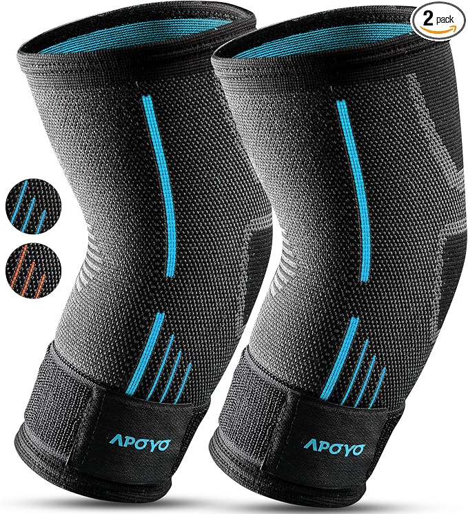 APOYO Elbow Brace for Tendonitis and Tennis Elbow, Compression Sleeve for by APOYO