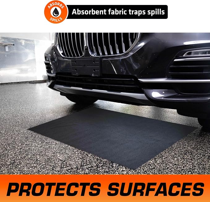 Armor All Premium Maintenance Mat Oil Spill Garage Floor Mat, Waterproof - Image 3