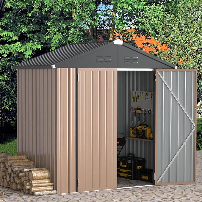 U-MAX 6x4 Storage Sheds & Outdoor Storage, Small 4x6 Outdoor Storage Garden by U-MAX