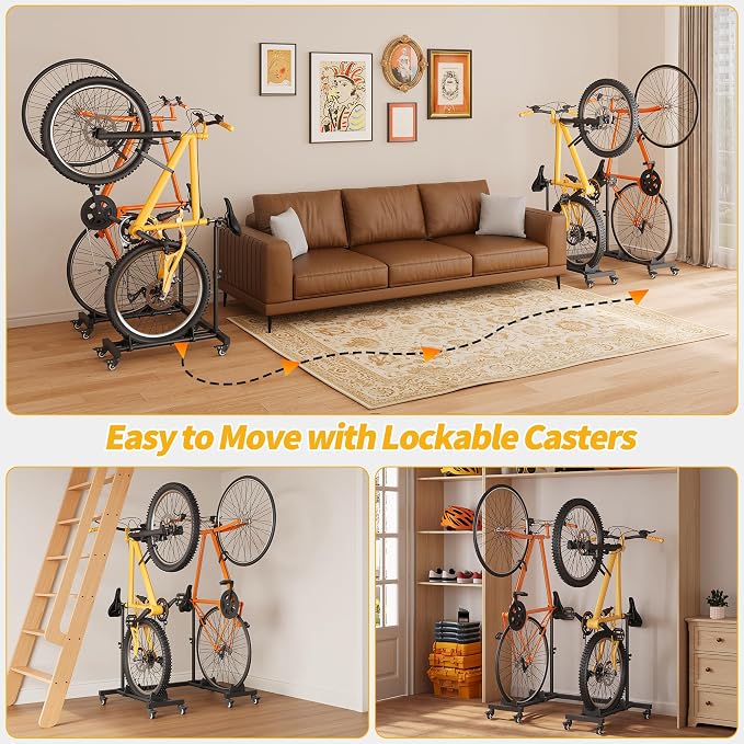 Vertical Bike Stands，Standing Bike Rack - Image 7