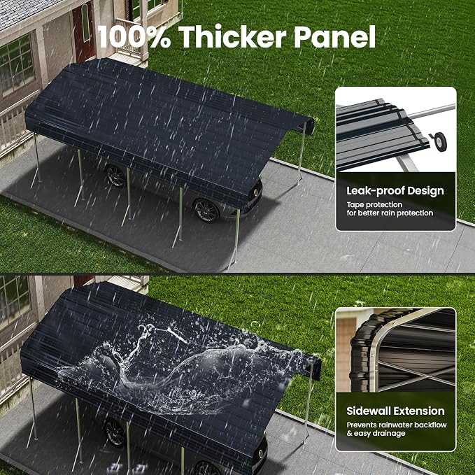 Heavy Duty Metal Carport – Sturdy Structure, All-Weather Protection, Easy - Image 5
