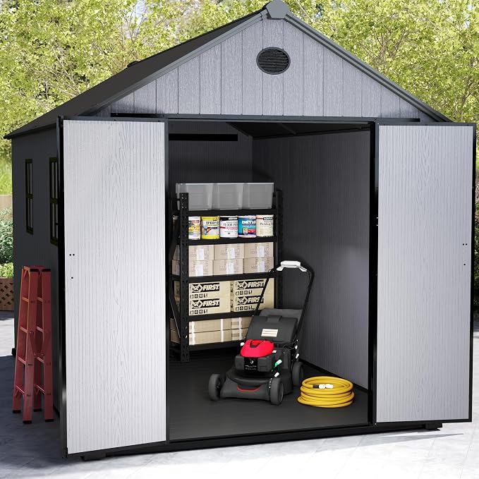 7.3 x 12 FT Shed Resin Outdoor Storage - Image 3