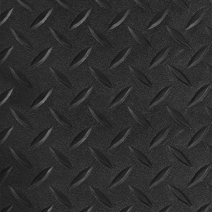 Boshen 5Ft x 12Ft Rubber Flooring Mats 1.6mm Diamond Plate Flooring Roll 60sqft - Image 2