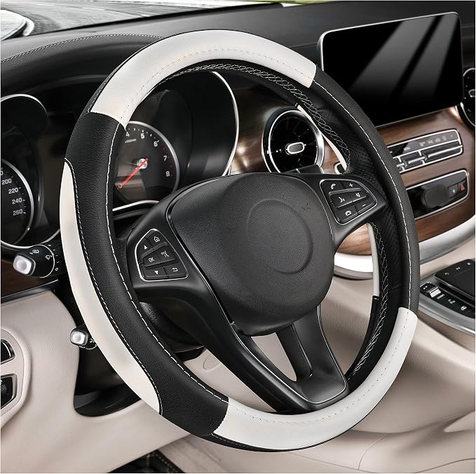 SEG Direct Car Steering Wheel Cover Universal Standard Size 14.5-15 inch - Image 7