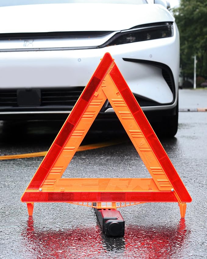 3 Pack Warning Triangle DOT Approved, Foldable Emergency Safety Reflective - Image 5