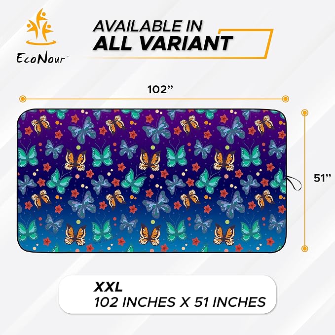 EcoNour Butterfly RV Windshield Sunshade | Windshield Cover Sunshade - Image 4