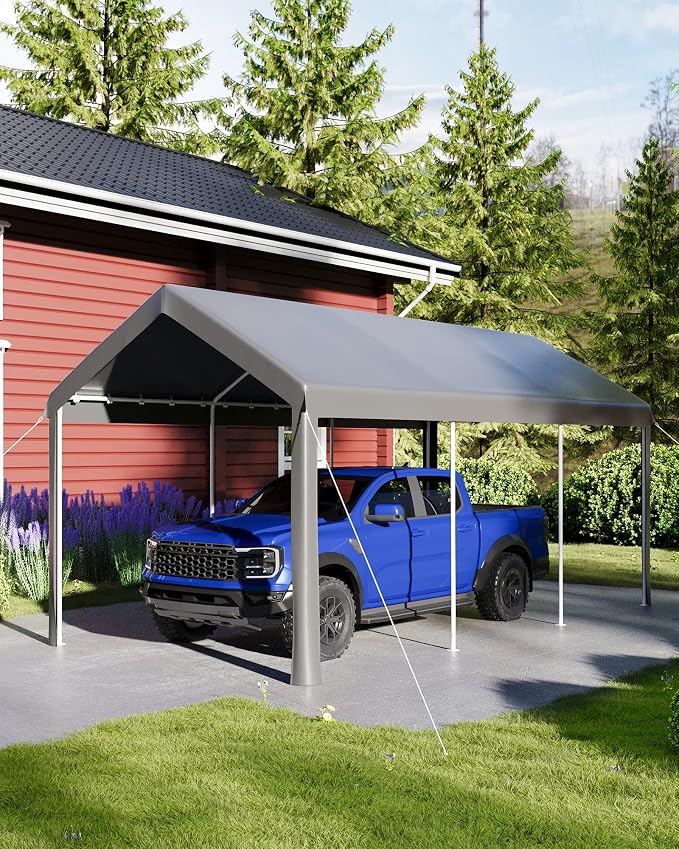10x20ft Metal Carport Garage by Unknown