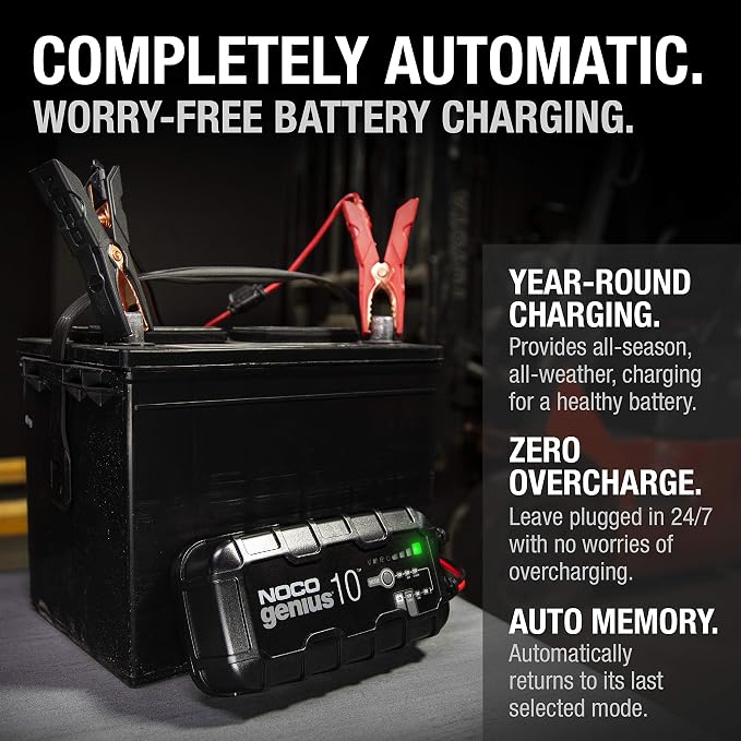 NOCO GENIUS10: 10A 6V/12V Smart Battery Charger – Automatic Maintainer - Image 7