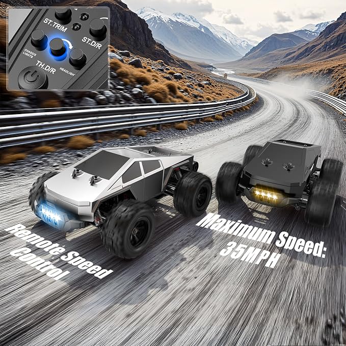 WayEee RC Car 1/16 Brushless Fast Cars Toys - Image 2
