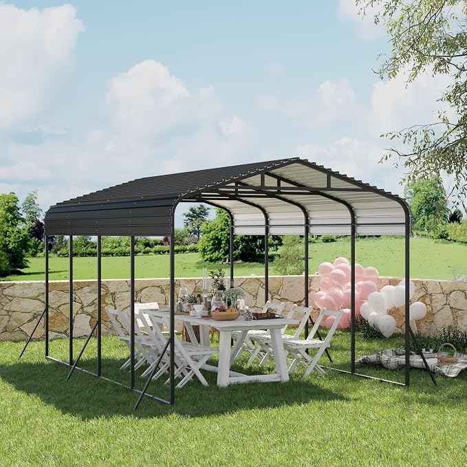 12x20 FT Metal Carport, Garage - Image 7