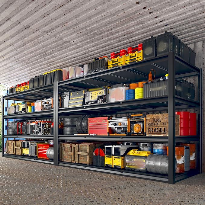REIBII 60" W Garage Shelving Heavy Duty 2650LBS Storage Shelves Metal Shelving - Image 8