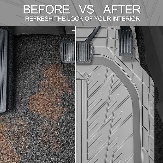 CAR PASS Deep Dish Rubber Floor Mats - Image 6